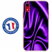 TPU0IPXRSOIEMAUVE - Coque souple pour Apple iPhone XR avec impression Motifs soie drapée mauve