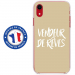 TPU0IPXRVENDREVETAUPE - Coque souple pour Apple iPhone XR avec impression Motifs vendeur de rêves taupe