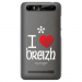 TPU0JUST5COEURBREIZH - Coque souple pour Konrow Just5 avec impression Motifs coeur rouge I Love Breizh