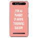 TPU0JUST5RAISONROSE - Coque souple pour Konrow Just5 avec impression Motifs marre d'avoir raison rose