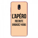 TPU0LENNY5APEROBEIGE - Coque souple pour Wiko Lenny 5 avec impression Motifs l'apéro recrute beige