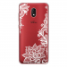 TPU0LENNY5LACEBLANC - Coque souple pour Wiko Lenny 5 avec impression Motifs Lace blanc