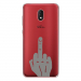 TPU0LENNY5MAINDOIGT - Coque souple pour Wiko Lenny 5 avec impression Motifs doigt d'honneur