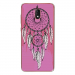 TPU0LENNY5REVEROSE - Coque souple pour Wiko Lenny 5 avec impression Motifs attrape rêve sur fond rose
