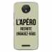 TPU0MOTOCPLUSAPEROVERT - Coque souple pour Motorola Moto C Plus avec impression Motifs l'apéro recrute vert