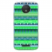 TPU0MOTOCPLUSAZTEQUEBLEUVER - Coque souple pour Motorola Moto C Plus avec impression Motifs aztèque bleu et vert