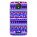 TPU0MOTOCPLUSAZTEQUEBLEUVIO - Coque souple pour Motorola Moto C Plus avec impression Motifs aztèque bleu et violet