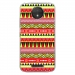 TPU0MOTOCPLUSAZTEQUEJAUROU - Coque souple pour Motorola Moto C Plus avec impression Motifs aztèque jaune et rouge
