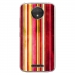 TPU0MOTOCPLUSBANDESVINT2 - Coque souple pour Motorola Moto C Plus avec impression Motifs bandes effets vintages 2