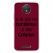 TPU0MOTOCPLUSBORDELIQUEBORDEA - Coque souple pour Motorola Moto C Plus avec impression Motifs Je ne suis pas bordélique bordeau