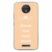 TPU0MOTOCPLUSBOUDERBEIGE - Coque souple pour Motorola Moto C Plus avec impression Motifs Bouder pour mieux Régner beige