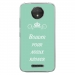 TPU0MOTOCPLUSBOUDERTURQUOISE - Coque souple pour Motorola Moto C Plus avec impression Motifs Bouder pour mieux Régner turquoise