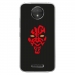 TPU0MOTOCPLUSDARKROUGE - Coque souple pour Motorola Moto C Plus avec impression Motifs Dark rouge
