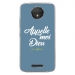 TPU0MOTOCPLUSDIEUBLEU - Coque souple pour Motorola Moto C Plus avec impression Motifs Appelle moi Dieu bleu