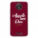 TPU0MOTOCPLUSDIEUBORDEAU - Coque souple pour Motorola Moto C Plus avec impression Motifs Appelle moi Dieu bordeau