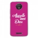TPU0MOTOCPLUSDIEUFUSHIA - Coque souple pour Motorola Moto C Plus avec impression Motifs Appelle moi Dieu fushia