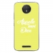 TPU0MOTOCPLUSDIEUJAUNE - Coque souple pour Motorola Moto C Plus avec impression Motifs Appelle moi Dieu jaune