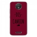 TPU0MOTOCPLUSDISCAMIONBORDEAU - Coque souple pour Motorola Moto C Plus avec impression Motifs Dis Camion bordeau