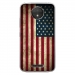 TPU0MOTOCPLUSDRAPUSAVINTAGE - Coque souple pour Motorola Moto C Plus avec impression Motifs drapeau USA vintage
