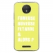 TPU0MOTOCPLUSFUMEUSEJAUNE - Coque souple pour Motorola Moto C Plus avec impression Motifs fumeuse et alors jaune