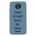 TPU0MOTOCPLUSGENIALEBLEU - Coque souple pour Motorola Moto C Plus avec impression Motifs Chiante mais Géniale bleu