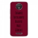 TPU0MOTOCPLUSGENIALEBORDEAU - Coque souple pour Motorola Moto C Plus avec impression Motifs Chiante mais Géniale bordeau