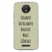 TPU0MOTOCPLUSGENIALEVERT - Coque souple pour Motorola Moto C Plus avec impression Motifs Chiante mais Géniale vert