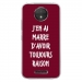 TPU0MOTOCPLUSRAISONBORDEAU - Coque souple pour Motorola Moto C Plus avec impression Motifs marre d'avoir raison bordeau