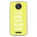 TPU0MOTOCPLUSRAISONJAUNE - Coque souple pour Motorola Moto C Plus avec impression Motifs marre d'avoir raison jaune