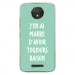 TPU0MOTOCPLUSRAISONTURQUOISE - Coque souple pour Motorola Moto C Plus avec impression Motifs marre d'avoir raison turquoise