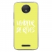 TPU0MOTOCPLUSVENDREVEJAUNE - Coque souple pour Motorola Moto C Plus avec impression Motifs vendeur de rêves jaune