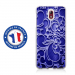 TPU0NOKIA31ARABESQUEBLEU - Coque souple pour Nokia 3-1 avec impression Motifs arabesque bleu