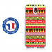 TPU0NOKIA31AZTEQUEJAUROU - Coque souple pour Nokia 3-1 avec impression Motifs aztèque jaune et rouge