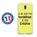 TPU0NOKIA31BORDELIQUEJAUNE - Coque souple pour Nokia 3-1 avec impression Motifs Je ne suis pas bordélique jaune
