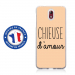 TPU0NOKIA31CHIEUSEBEIGE - Coque souple pour Nokia 3-1 avec impression Motifs Chieuse d'Amour beige