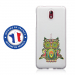 TPU0NOKIA31CHOUETTE - Coque souple pour Nokia 3-1 avec impression Motifs chouette psychédélique