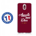 TPU0NOKIA31DIEUBORDEAU - Coque souple pour Nokia 3-1 avec impression Motifs Appelle moi Dieu bordeau