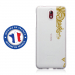 TPU0NOKIA31LACEGOLD - Coque souple pour Nokia 3-1 avec impression Motifs Lace gold