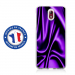 TPU0NOKIA31SOIEMAUVE - Coque souple pour Nokia 3-1 avec impression Motifs soie drapée mauve