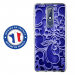 TPU0NOKIA51ARABESQUEBLEU - Coque souple pour Nokia 5-1 avec impression Motifs arabesque bleu