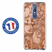 TPU0NOKIA51ARABESQUEBRONZE - Coque souple pour Nokia 5-1 avec impression Motifs arabesque bronze