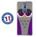 TPU0NOKIA51CHOUETTE6 - Coque souple pour Nokia 5-1 avec impression Motifs chouette endormie mauve et grise