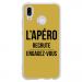 TPU0P20LITEAPEROOR - Coque souple pour Huawei P20 Lite avec impression Motifs l'apéro recrute or