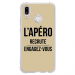 TPU0P20LITEAPEROTAUPE - Coque souple pour Huawei P20 Lite avec impression Motifs l'apéro recrute taupe