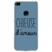 TPU0P8LITE17CHIEUSEBLEU - Coque souple pour Huawei P8 Lite 2017 avec impression Motifs Chieuse d'Amour bleu
