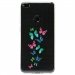 TPU0P8LITE17PAPILLONS - Coque souple pour Huawei P8 Lite 2017 avec impression Motifs papillons colorés