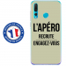 TPU0PSMART19APEROVERT - Coque souple pour Huawei P Smart (2019) avec impression Motifs l'apéro recrute vert