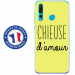 TPU0PSMART19CHIEUSEJAUNE - Coque souple pour Huawei P Smart (2019) avec impression Motifs Chieuse d'Amour jaune