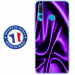 TPU0PSMART19SOIEMAUVE - Coque souple pour Huawei P Smart (2019) avec impression Motifs soie drapée mauve