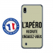 TPU0TPU0A10APEROVERT - Coque souple pour Samsung Galaxy A10 avec impression Motifs l'apéro recrute vert